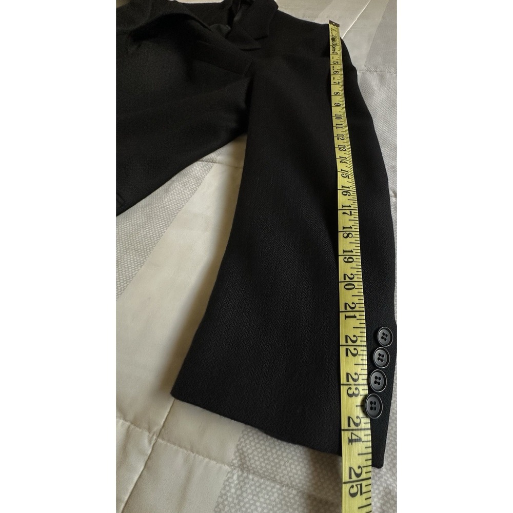 Andrew Fezza Fusion Lambswool and Cashmere Blazer 42R Black Three Button - Picture 5 of 11